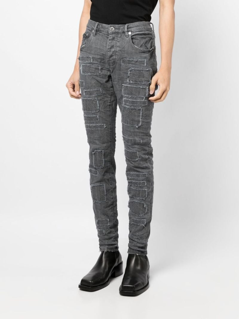 Grey Patchwork Jeans