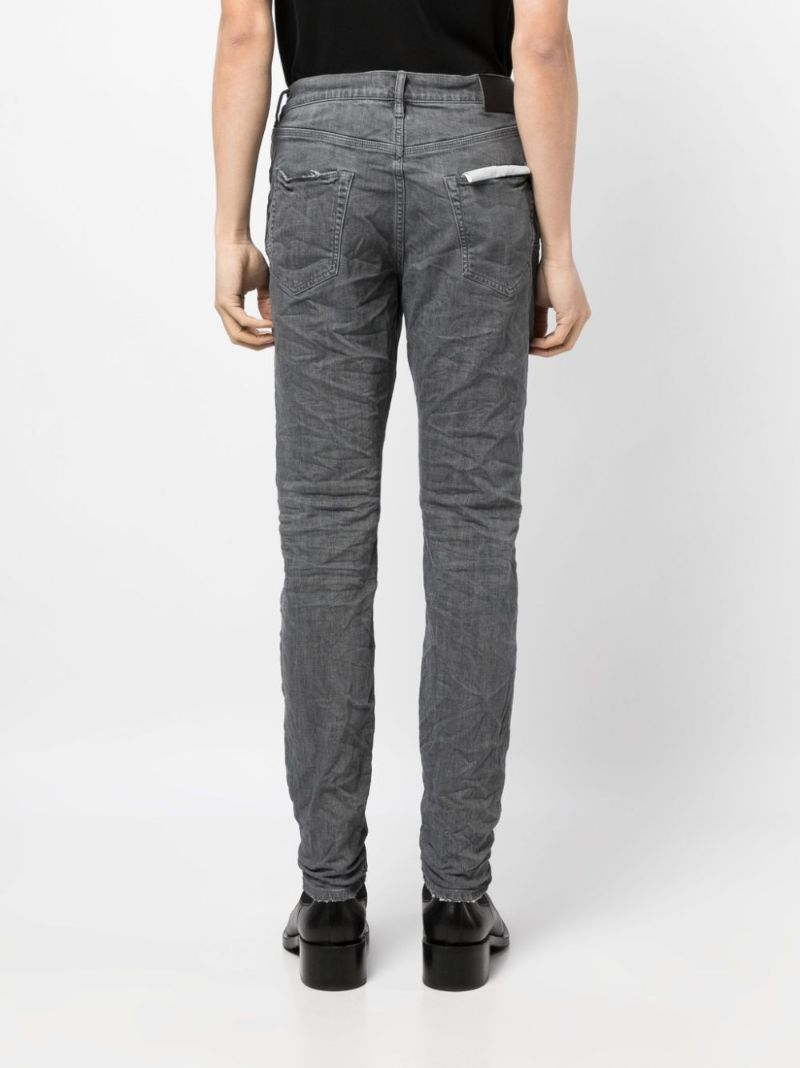 Grey Patchwork Jeans