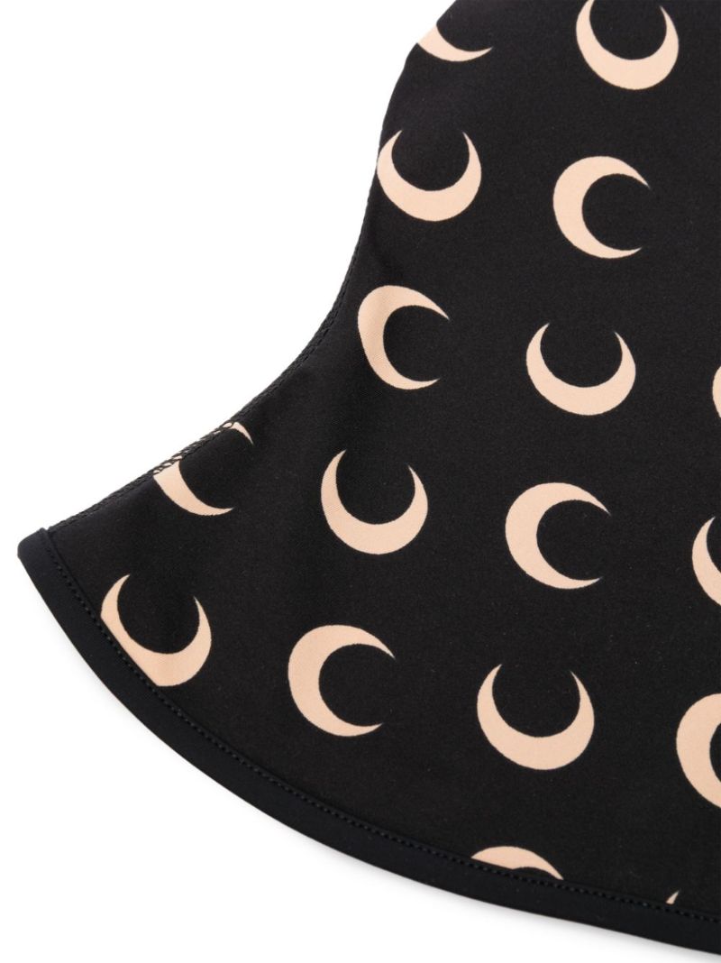 Black Regenerated Moon-print Balaclava