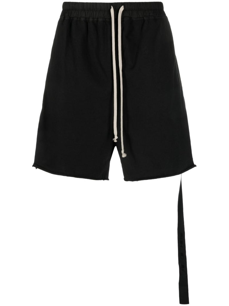 Black Strap Detailed Track Shorts