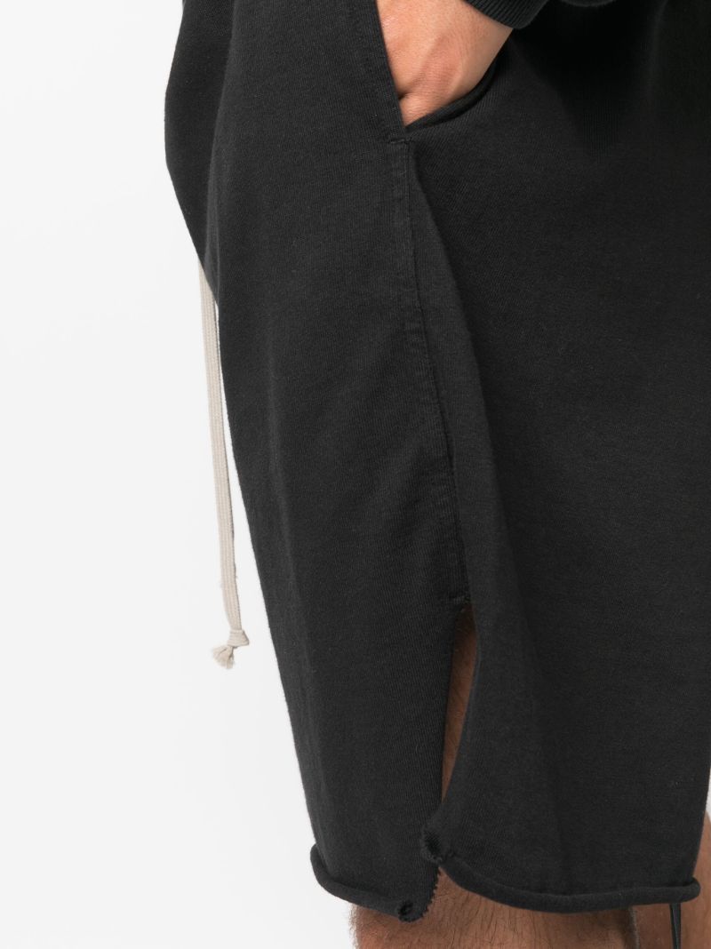 Black Strap Detailed Track Shorts