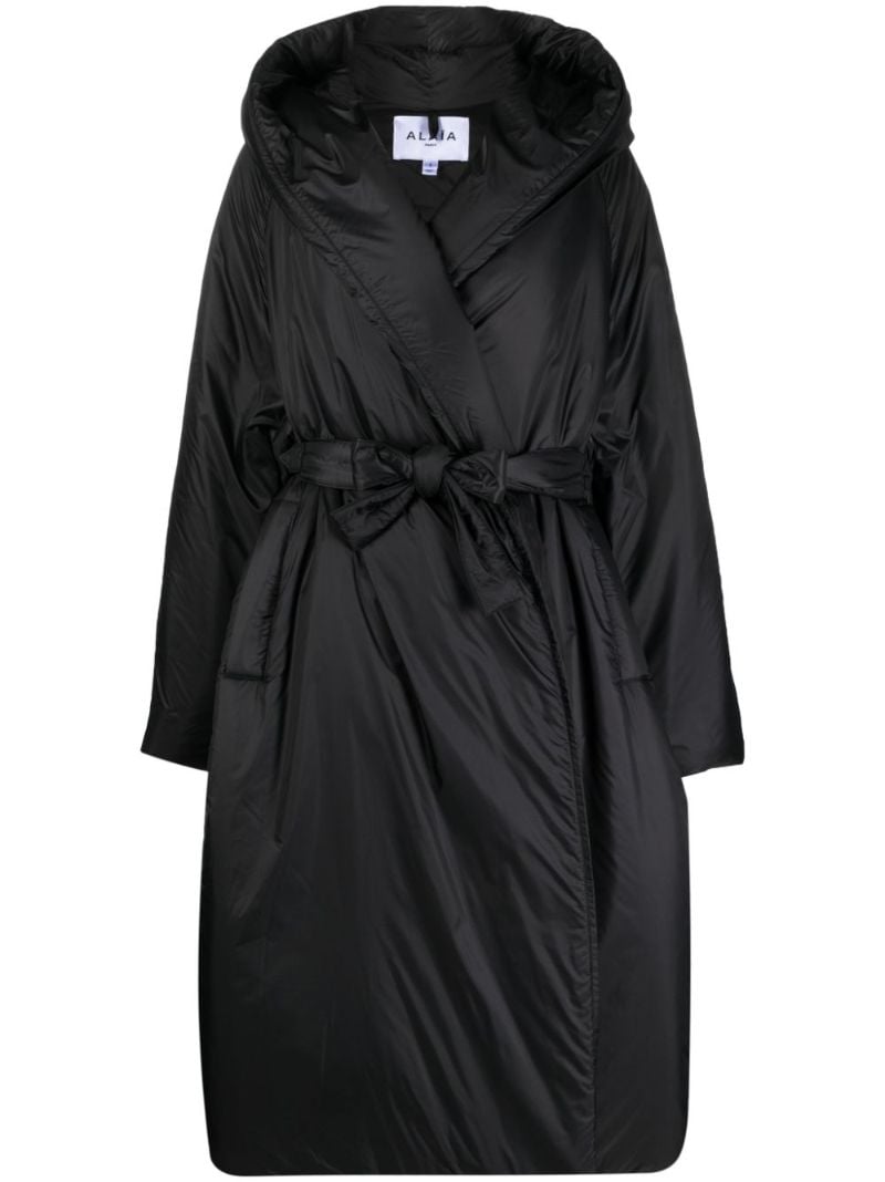 Black Belted Padded Coat
