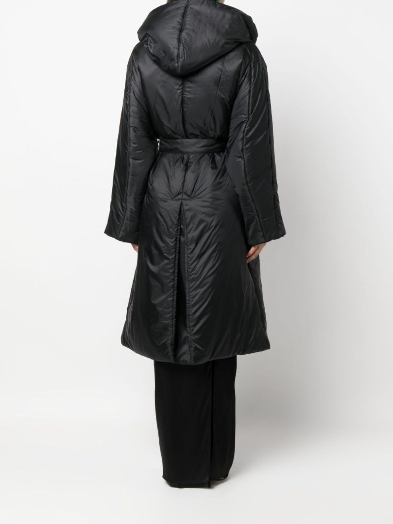 Black Belted Padded Coat