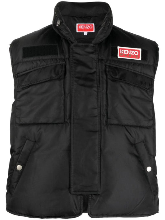 Black Quilted Gilet
