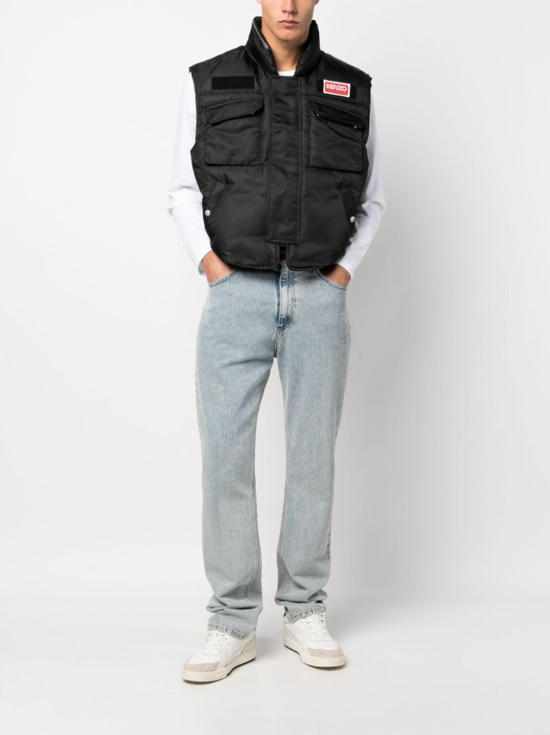 Black Quilted Gilet