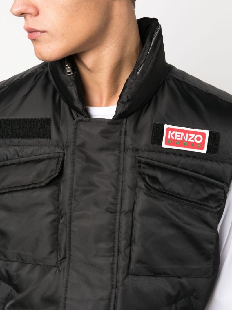 Black Quilted Gilet