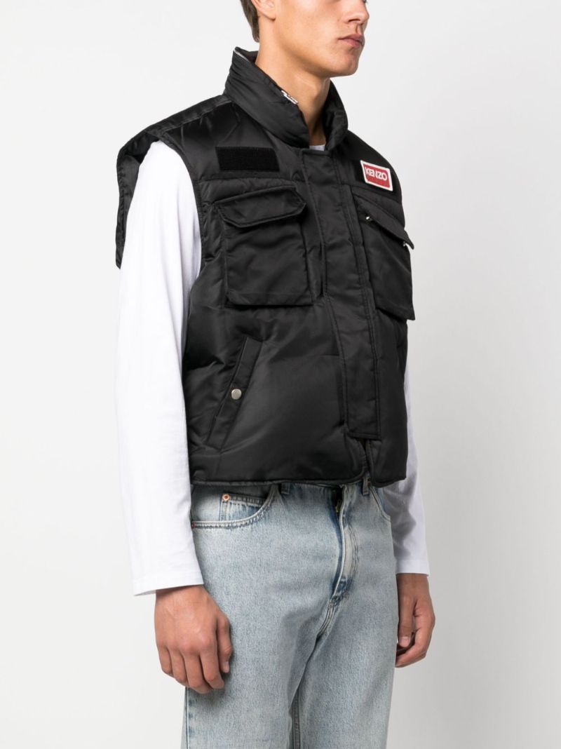 Black Quilted Gilet