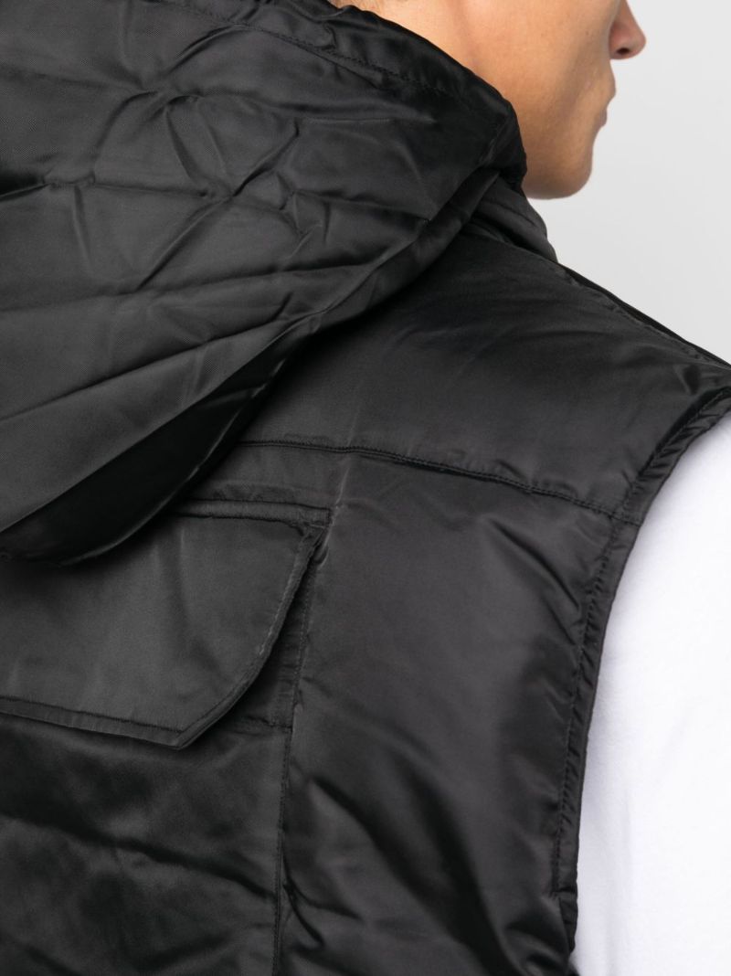 Black Quilted Gilet