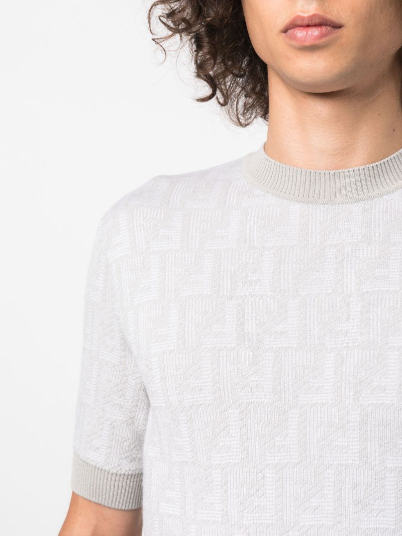 Neutral Monogram Wool Top