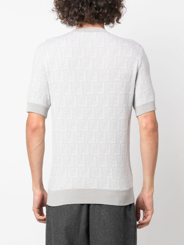 Neutral Monogram Wool Top