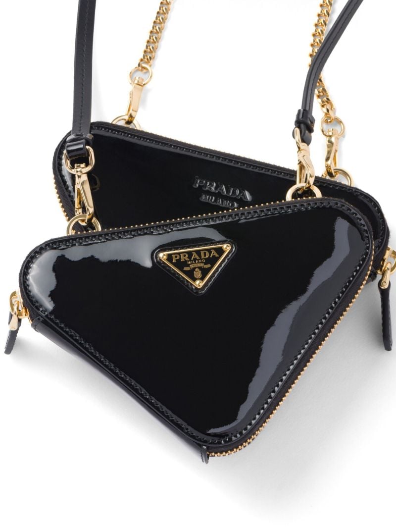 Black Patent Leather Mini Bag