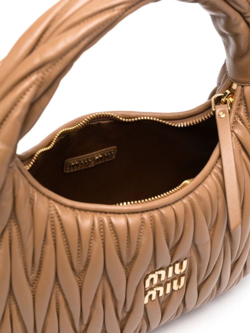 Brown Wander MatelassÃ_x0083_Â© Shoulder Bag