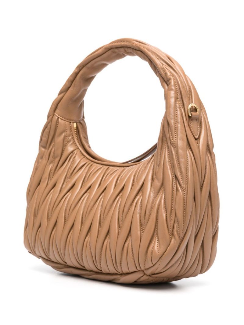 Brown Wander MatelassÃ_x0083_Â© Shoulder Bag