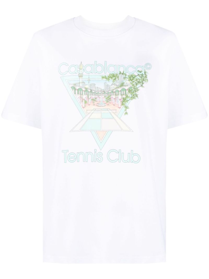 White Tennis Club Icon Cotton T-shirt