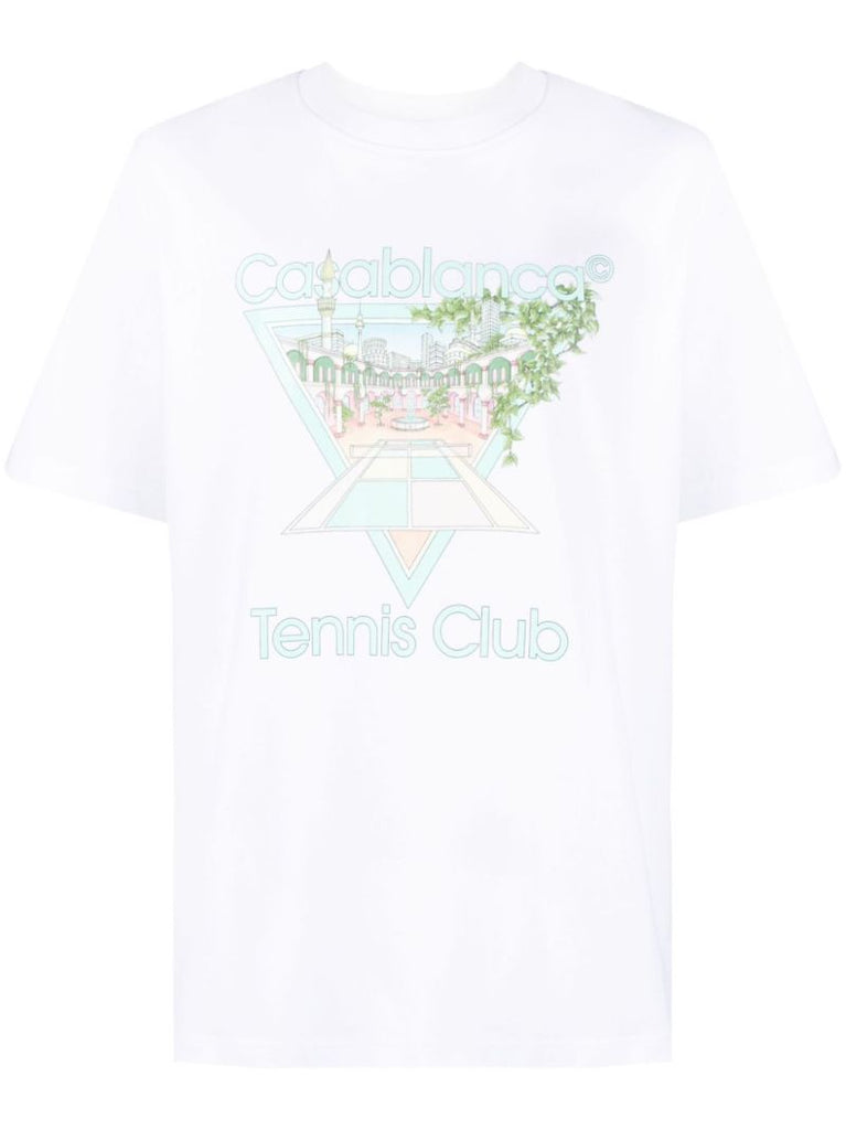White Tennis Club Icon Cotton T-shirt