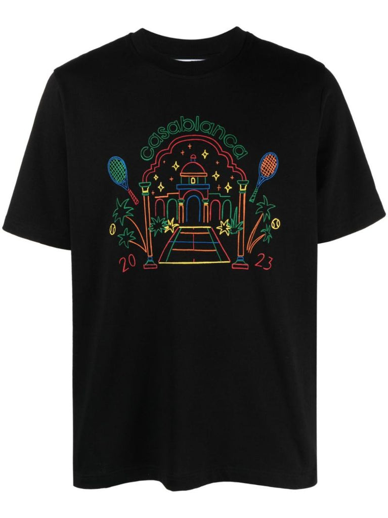 Black Rainbow Crayon Temple T-shirt
