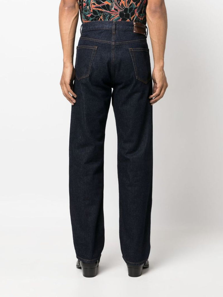 Blue Panthero Straight-leg Jeans
