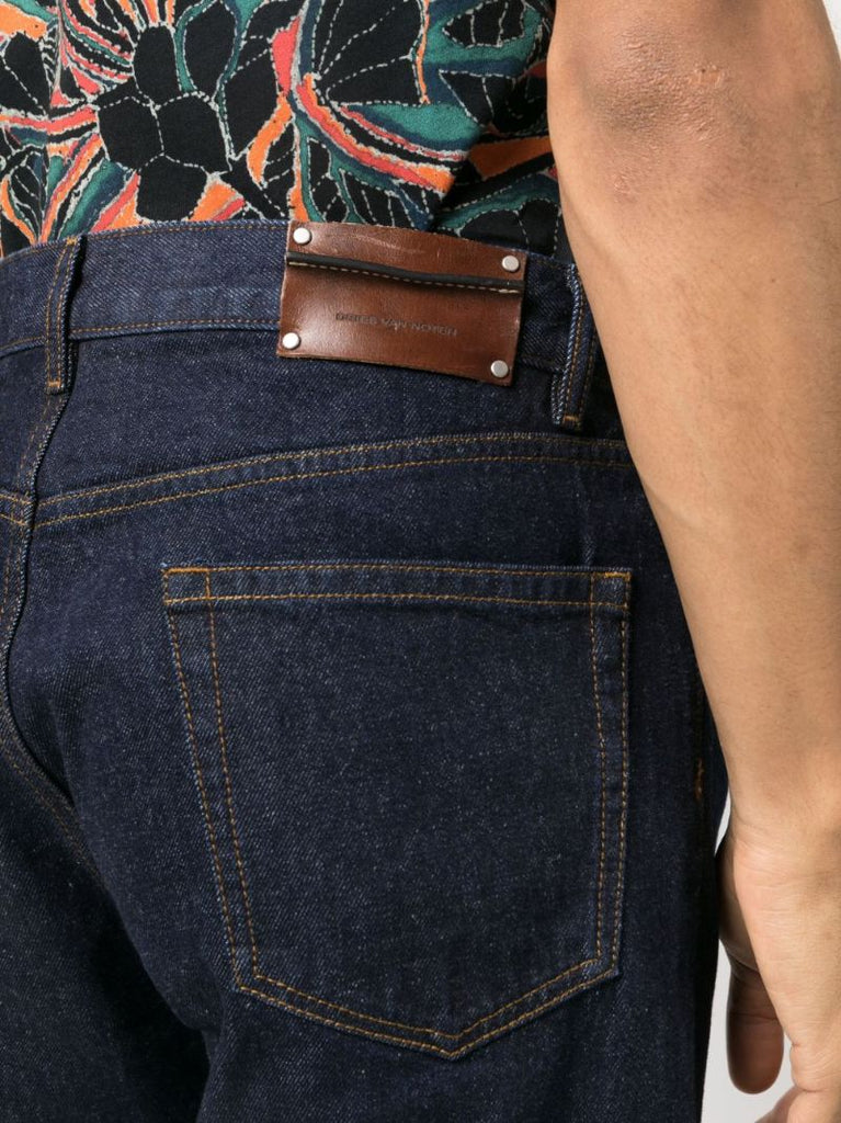 Blue Panthero Straight-leg Jeans