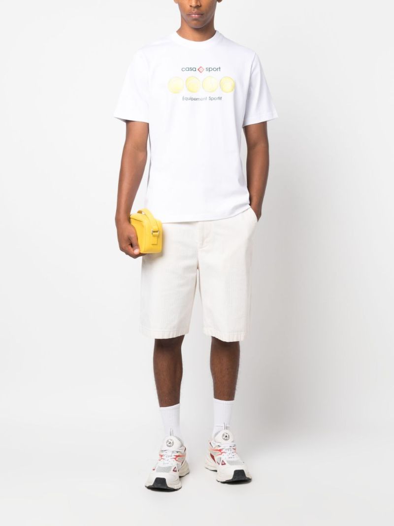 White Casa Sport Organic-cotton T-shirt