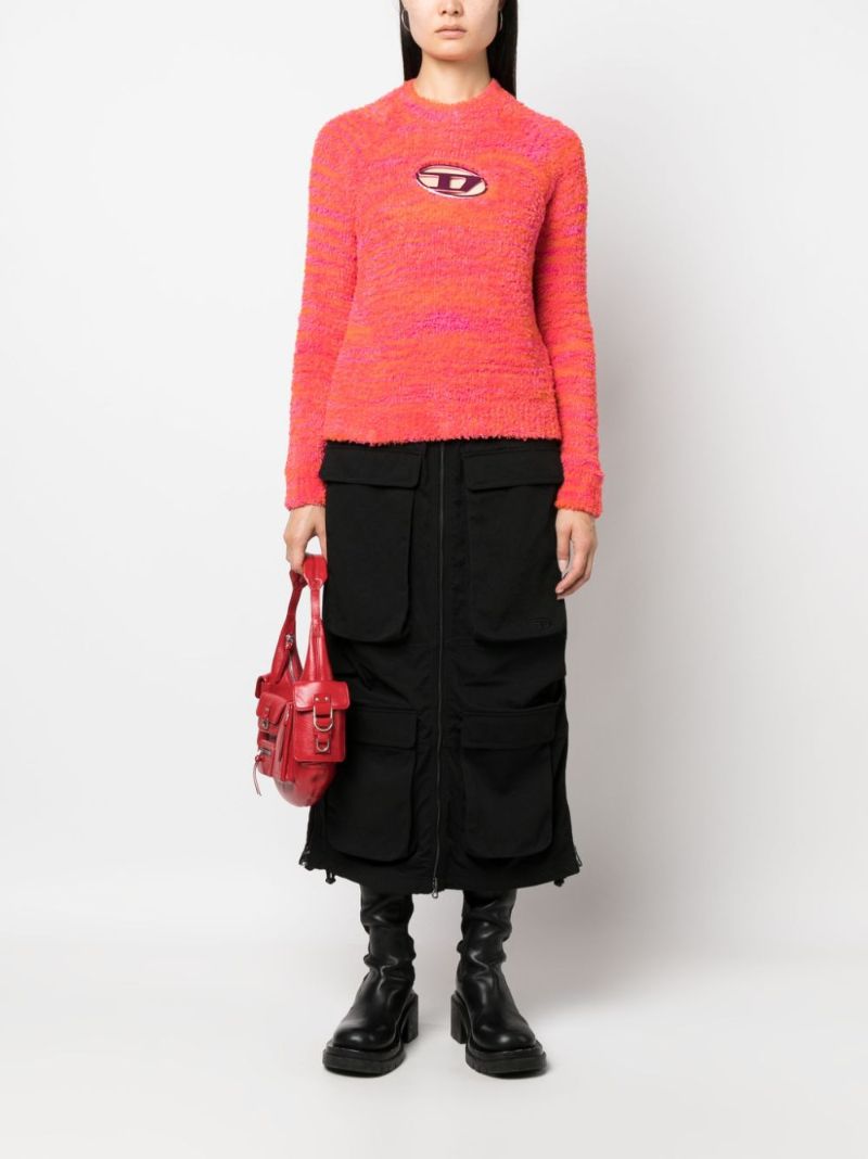 Orange Oval D Sweater