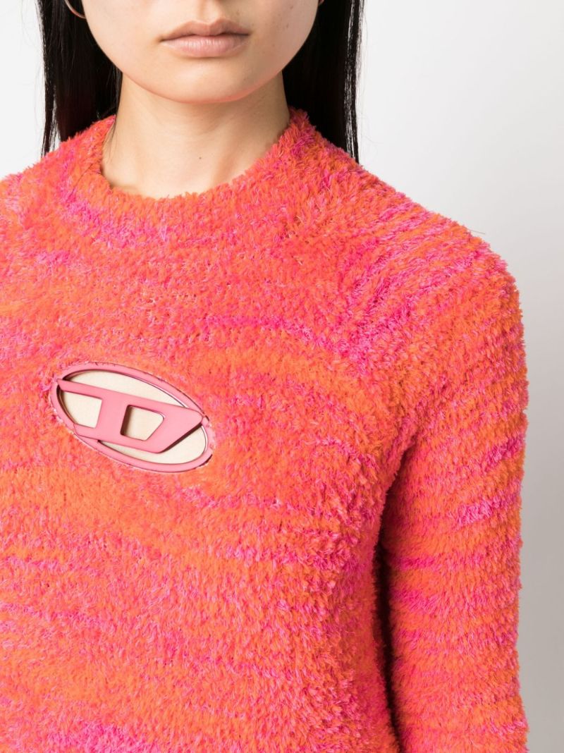 Orange Oval D Sweater