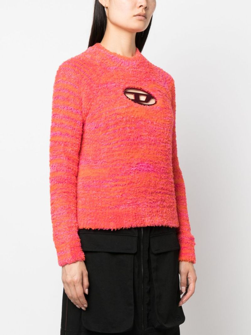 Orange Oval D Sweater