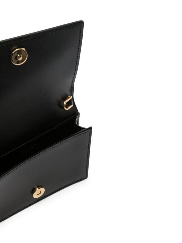 Black Floral Debossed Leather Wallet