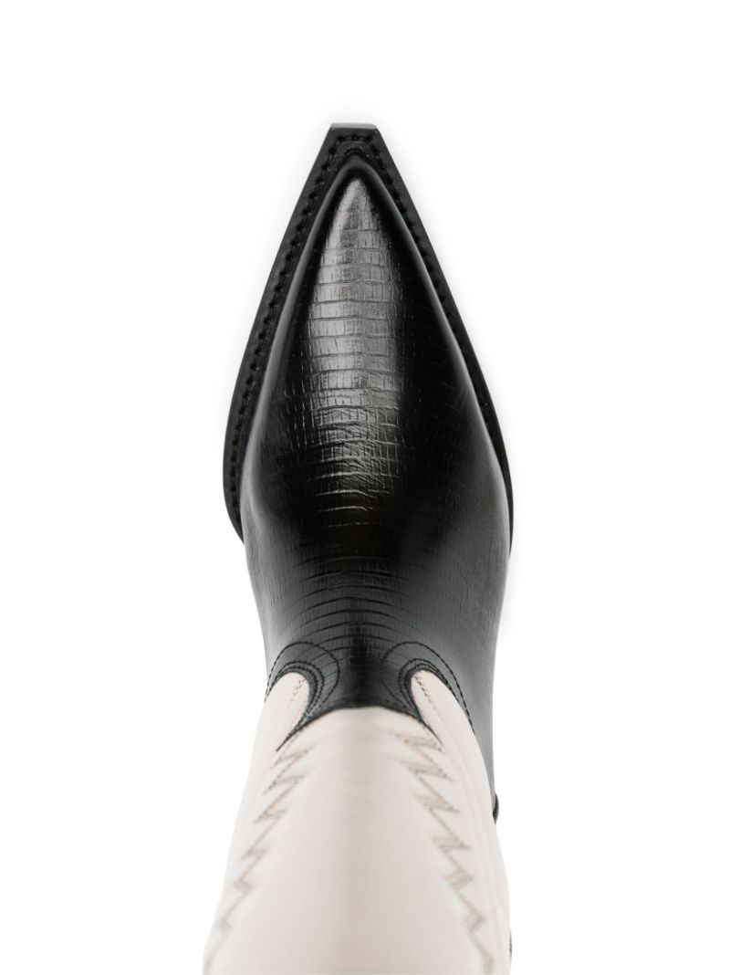 White Rosario 72 Western Leather Boots
