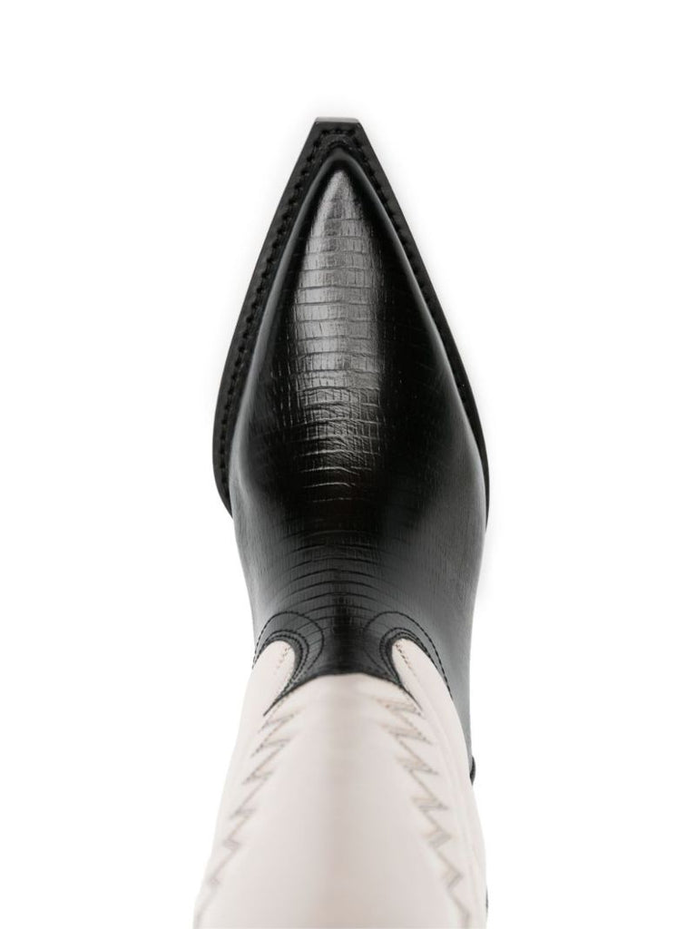 White Rosario 72 Western Leather Boots