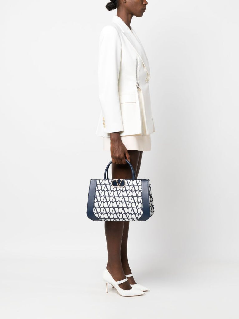 White Toile Iconographe Medium Tote Bag