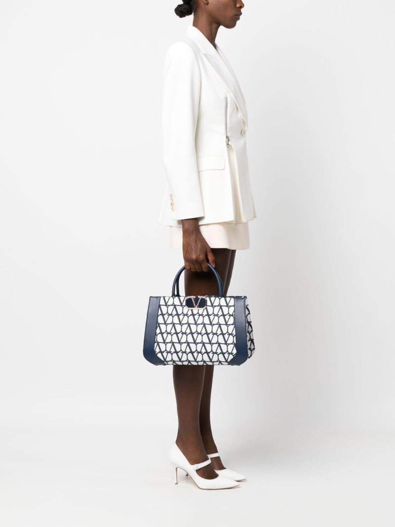 White Toile Iconographe Medium Tote Bag