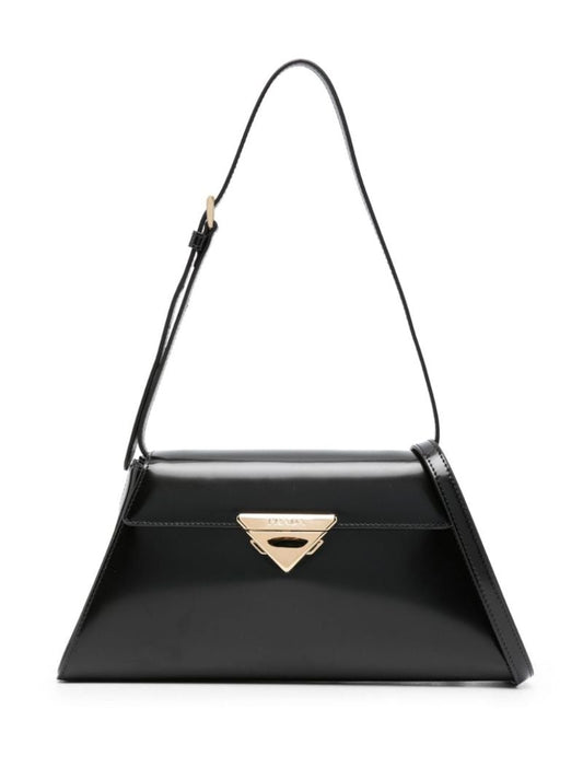 Black Leather Shoulder Bag