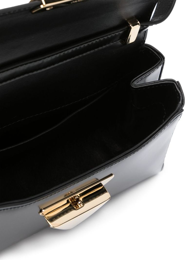 Black Leather Shoulder Bag