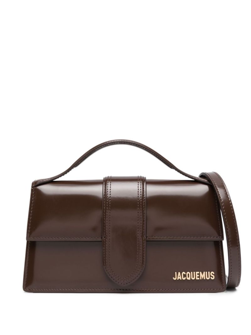 Brown Le Grand Bambino Leather Top Handle Bag