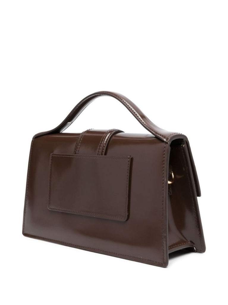 Brown Le Grand Bambino Leather Top Handle Bag