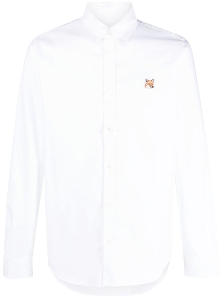 White Fox Head Cotton Shirt
