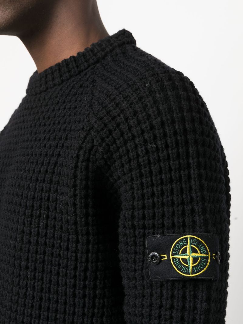 Black Virgin-wool Sweater