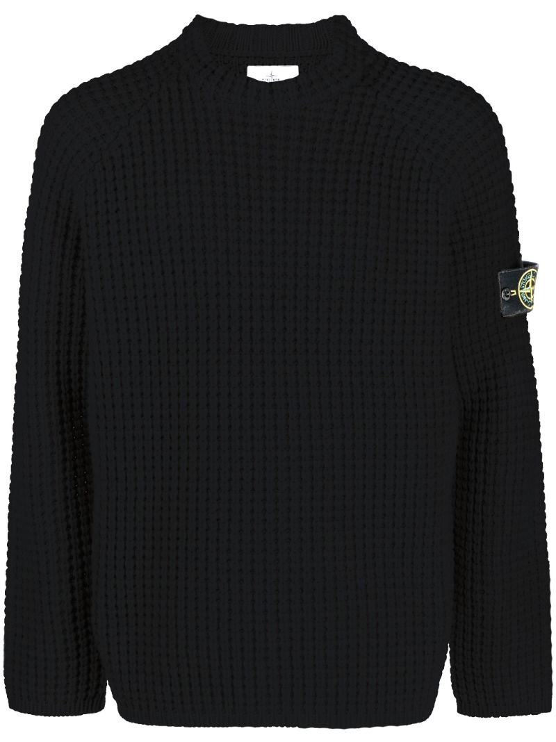 Black Virgin-wool Sweater