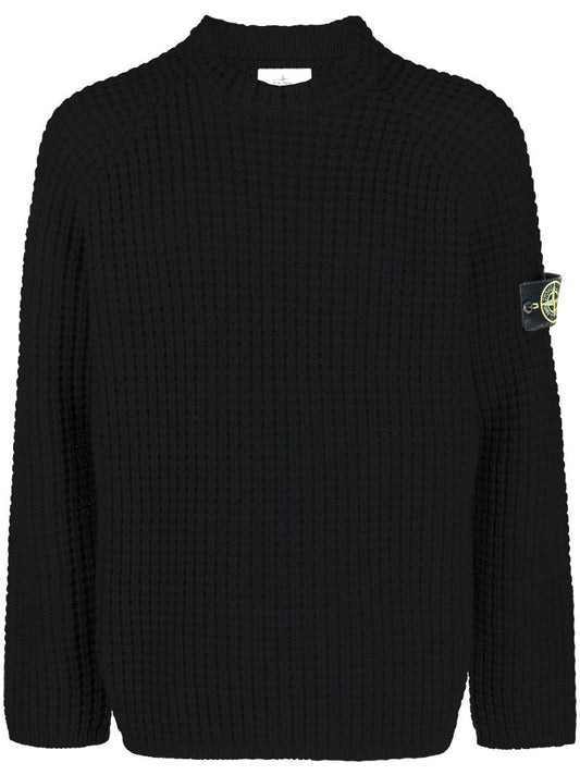 Black Virgin-wool Sweater