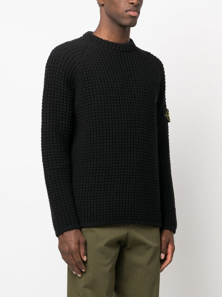 Black Virgin-wool Sweater