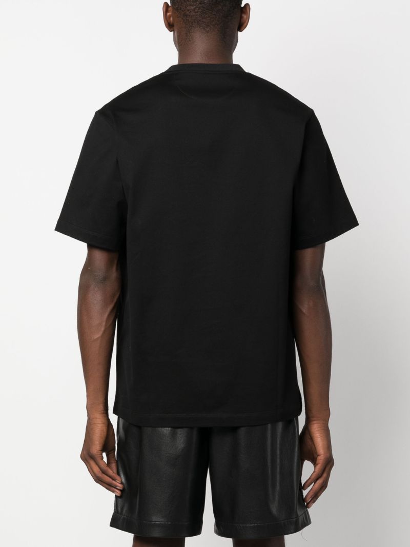 Black Ff-monogram Pocket Cotton T-shirt