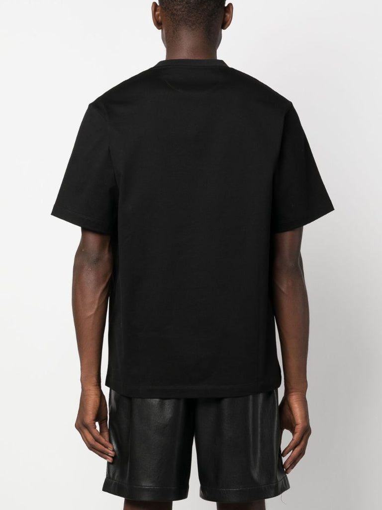 Black Ff-monogram Pocket Cotton T-shirt