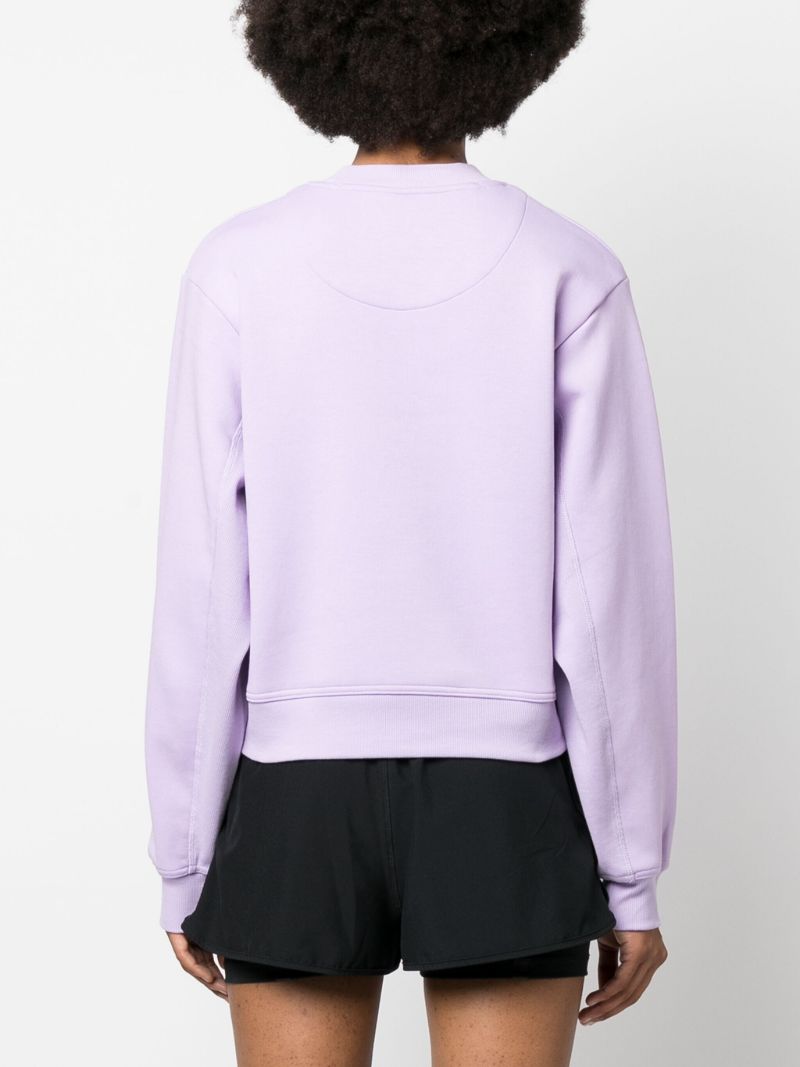 Purple Logo-print Sweatshirt