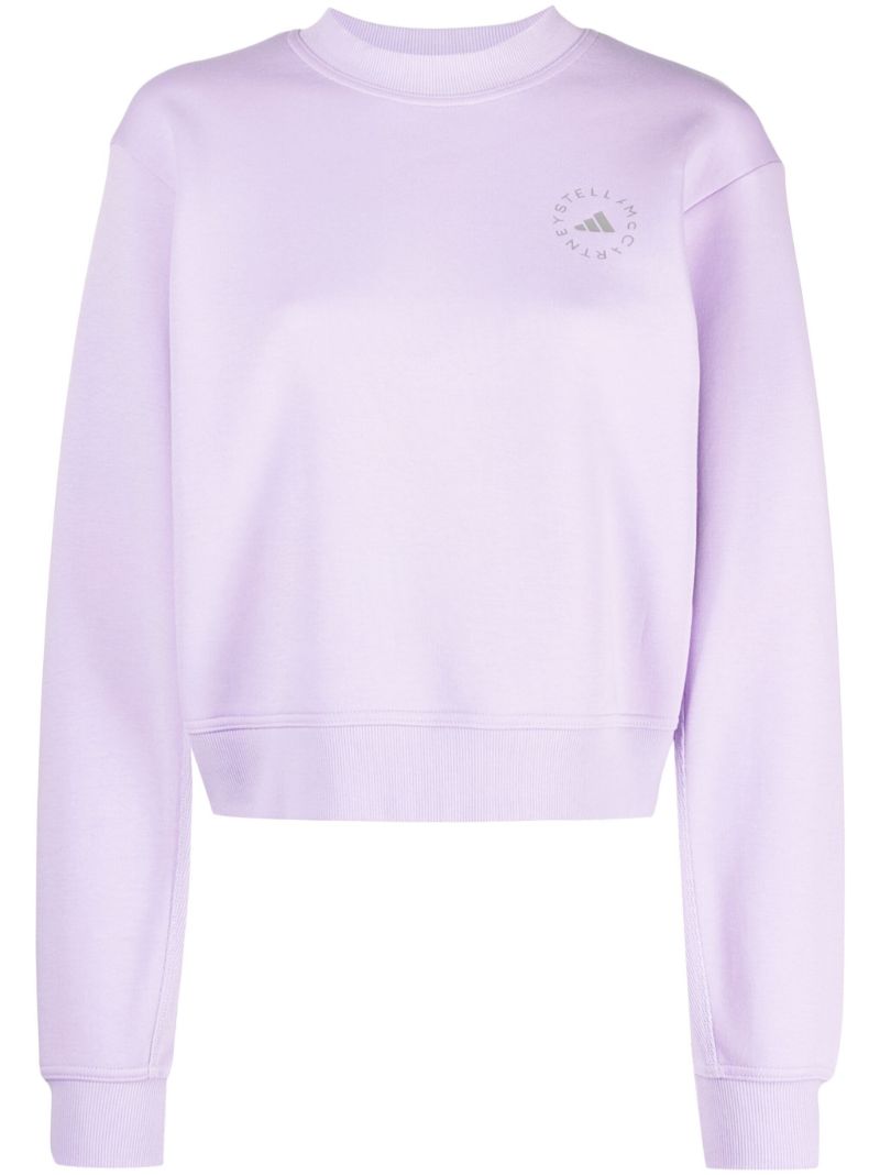 Purple Logo-print Sweatshirt