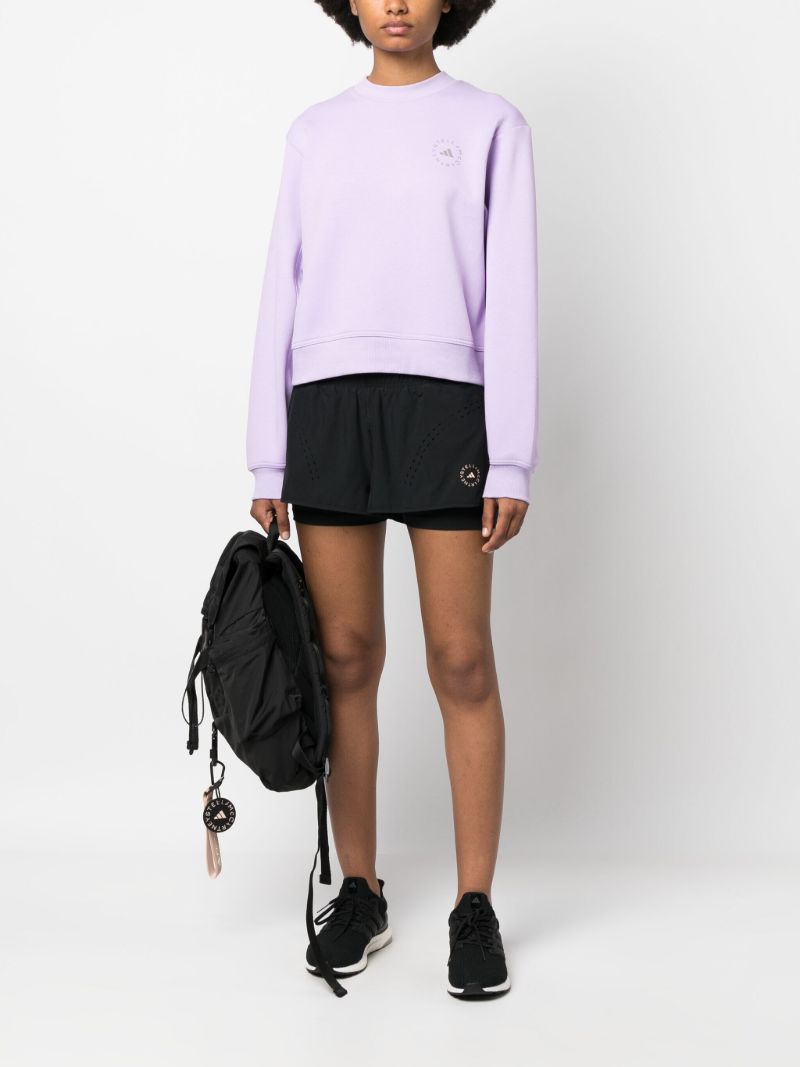 Purple Logo-print Sweatshirt