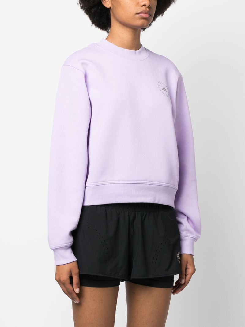 Purple Logo-print Sweatshirt