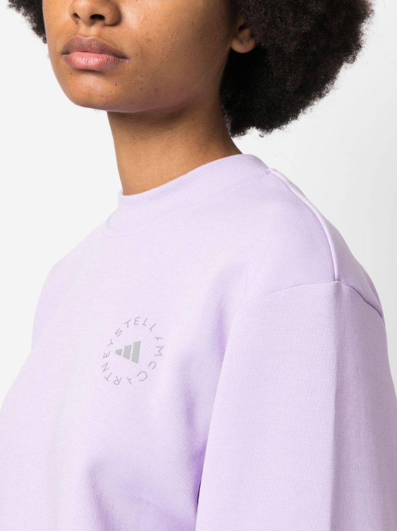 Purple Logo-print Sweatshirt