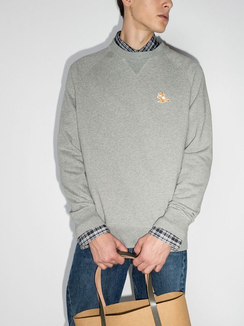 Chillax Fox Patch Sweatshirt