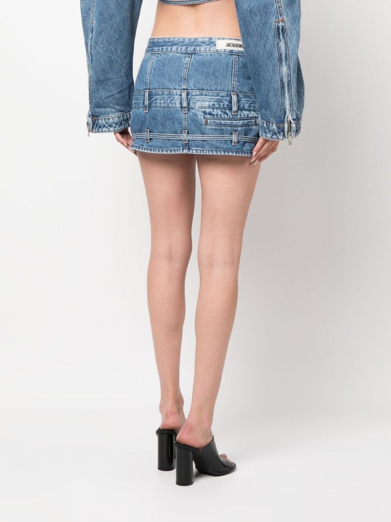 Blue La Mini De NÃ_x0083_Â®mes Criollo Denim Skirt