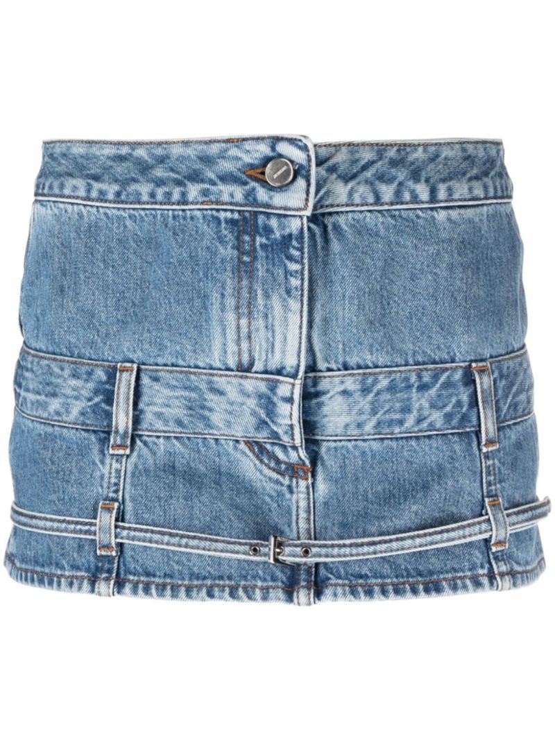 Blue La Mini De NÃ_x0083_Â®mes Criollo Denim Skirt